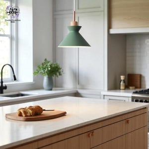 Moderner Eisen & Holz Anhänger Kronleuchter: Landhausstil Küchenbeleuchtung