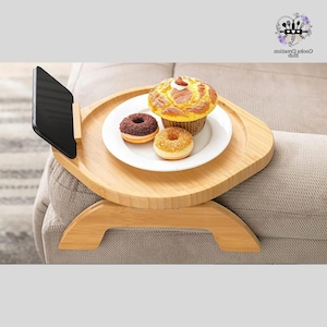 Holzsofa Armlehne Tablett: Unterlage, Klapptisch