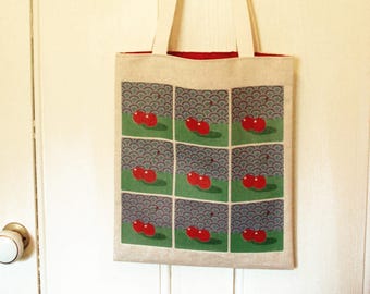Organic Cotton & Hemp Tote Bag (cherry)