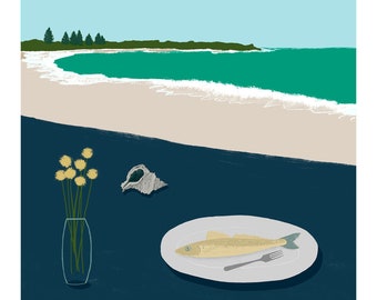 Still Life with Southern Ocean (fish lunch)