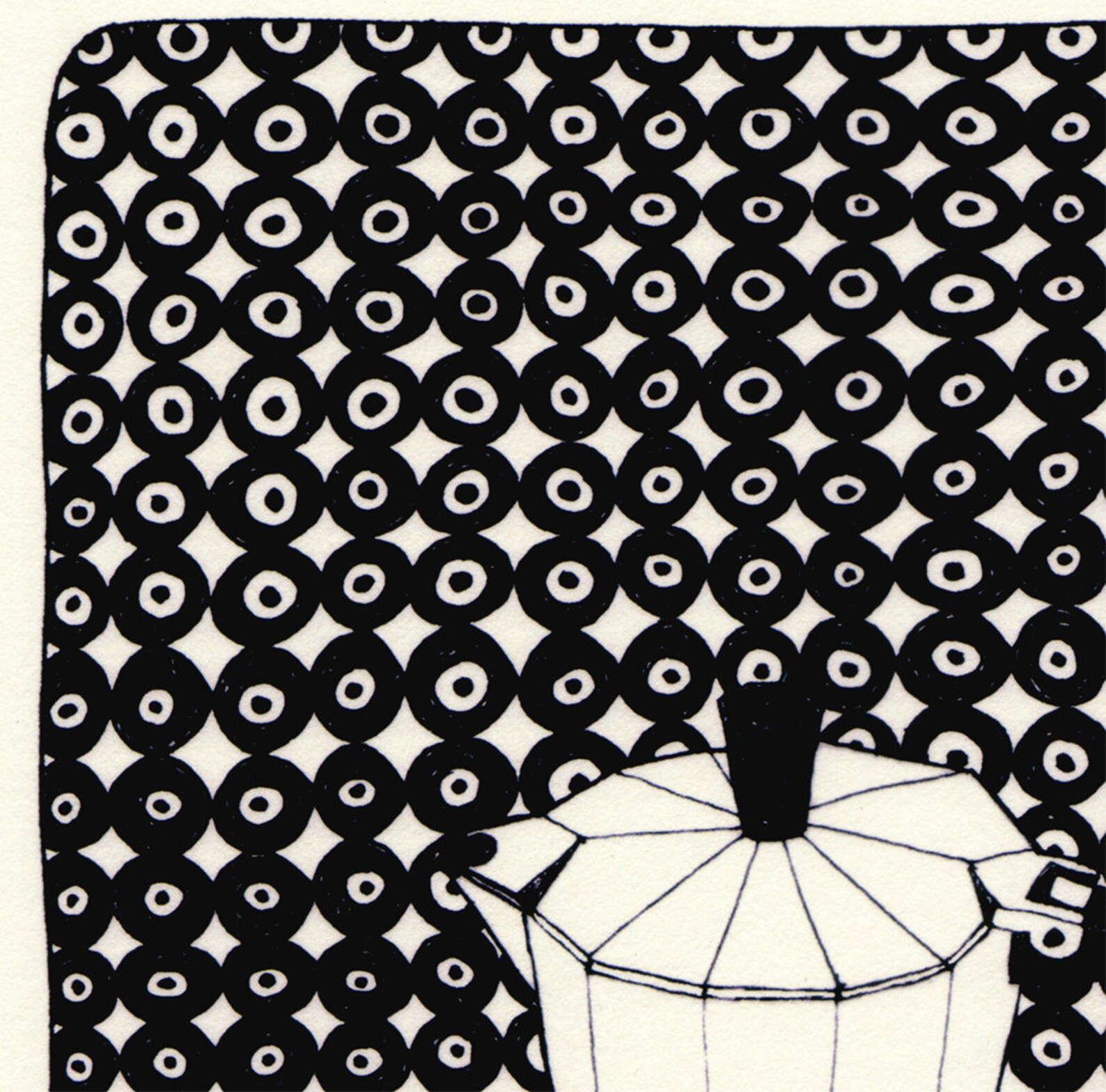 Coffee Pot With Wallpaper limited Edition Print | Etsy