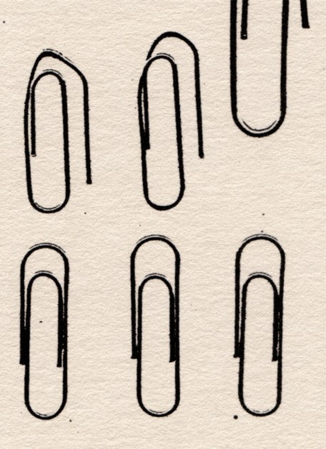 Found Objects Paper Clips limited Edition Print Etsy