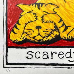 Scaredy Cat Lithograph image 3