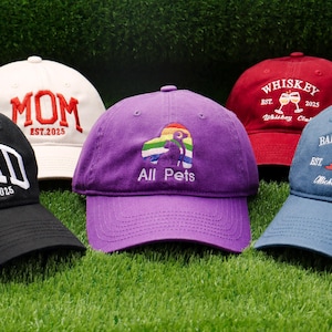 Personalized Embroidered High Quality Cap | With Your Text For Best Man Gift | Custom Monogram Caps | Gift For Her | Business Party Gift