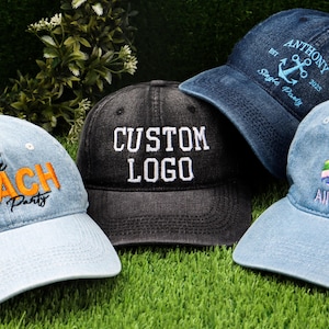 Personalized Embroidered High Quality Cap | With Your Text For Best Man Gift | Custom Monogram Caps | Gift For Her | Business Party Gift
