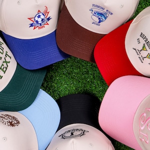 Personalized Trucker Hat, Custom Embroidered Hat, Custom Hat with Name, Bachelorette Party Hat, Women&#39;s Trucker Hat, Custom LOGO hat