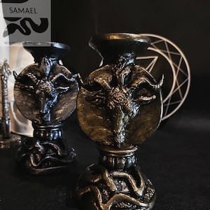 燭台 バフォメット ルシファー像 リヴァイアサン ルシファーの悪魔の祭壇 バフォメット ルシファーのシンボル オカルトアート リリス ゴシック ハロウィン