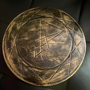 Lucifer Pentacle Black Demonic Magic Satanic Altar Attribute Witchcraft Altar