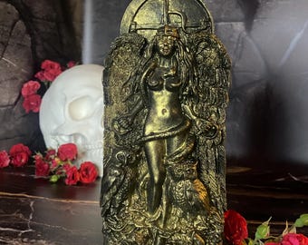 Vela de la Diosa Lilith para invocación Madre de los Demonios, Luna Negra, Vela Ritual, Demonio Goetia, Ocultismo, Magia Negra, Vela de Bruja, Velas de Hechizo