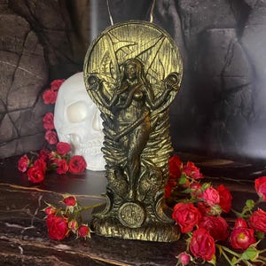 Lilith Goddess natural beeswax Candle ,Demonic Lilith Devotion Altar Candle Lilith, Love Rituals Candle