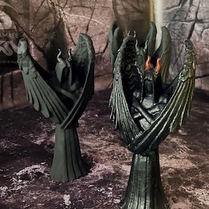 Dark Demon Altar Statue Lucifer Satan Leviathan Black magic Witchcraft Money spell Ritual Gothic Magic Black Demons