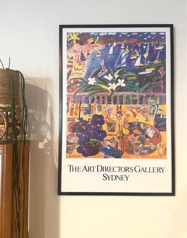 ケンドーンThe Art Directors  Gallrey SYDNEY Lot - KEN DONE FRAMED PRINT 