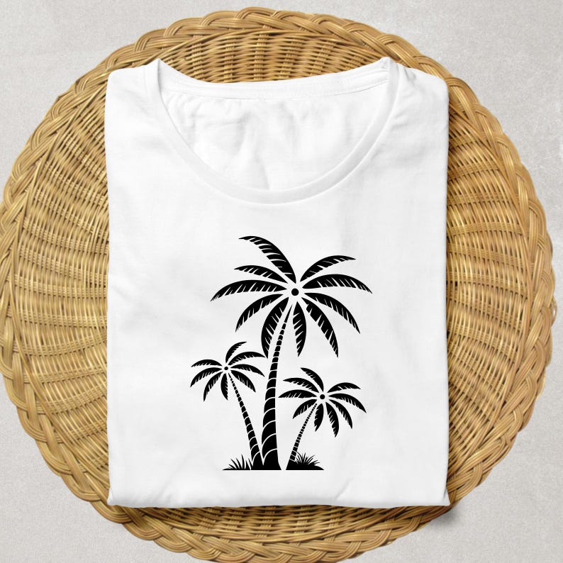 Palm Tree Svg Bundle, Palm Tree Svg, Palm Tree Decal, Beach life Svg, Island palm Tree, Tropical Svg, Cut Files For Cricut, Silhouette image 6