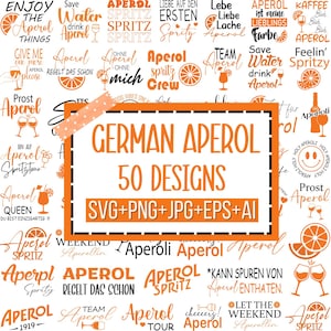 German Aperol Svg, German Aperol, Aperol Spritztour Svg, Holy Aperoli Svg, Alcohol Aperol Shirt, Plotterdatei Svg, Cricut, Silhouette