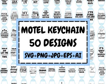 Paquete de archivos SVG para llaveros de motel, llaveros con versículos bíblicos, llaveros con frases en formato SVG, llaveros con citas en formato SVG, llaveros de hotel, archivos SVG modernos, para Cricut y Silhouette.
