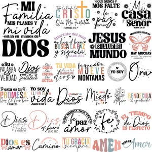 Frases Religiosas Svg Bundle, Encomienda A Dios Svg, Mujer Virtuosa Svg, Fe Mueve Montañas, Frases Biblicas Svg, Dios Amor Fortaleza Svg image 2