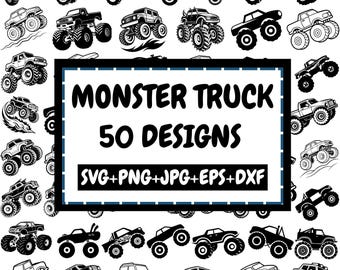 Monster Truck Svg Bundle, Offroad Car Svg, Monster Truck Vector, Monster Truck Shirt Svg, Road Svg Design, Cut Files For Cricut, Silhouette