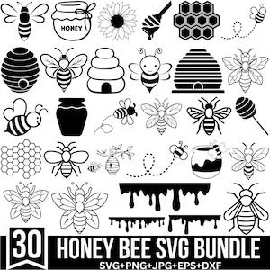 Bee Svg bundel, Honey Bee Svg, schattige Bee Svg, bijenkoningin Svg, honingraat Svg, Bee Hive Svg, Bumble Bee Svg, Bee overzicht Svg, Cricut, silhouet