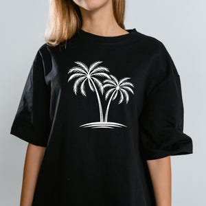Palm Tree Svg Bundle, Palm Tree Svg, Palm Tree Decal, Beach life Svg, Island palm Tree, Tropical Svg, Cut Files For Cricut, Silhouette image 3