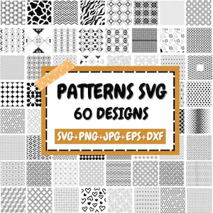 Patterns Svg Bundle, Seamless Pattern Floral Svg, Floral Pattern Svg, Lines Pattern Svg, Geometric Svg,  Background Pattern Svg, Silhouette