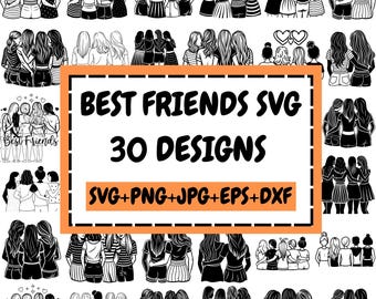Best Friends Svg Bundle, Bestie Squad Svg, Besties Svg, Best Friends Svg, Bff Svg, Friendship Svg, Friendship day, Friends Shirt, For Cricut