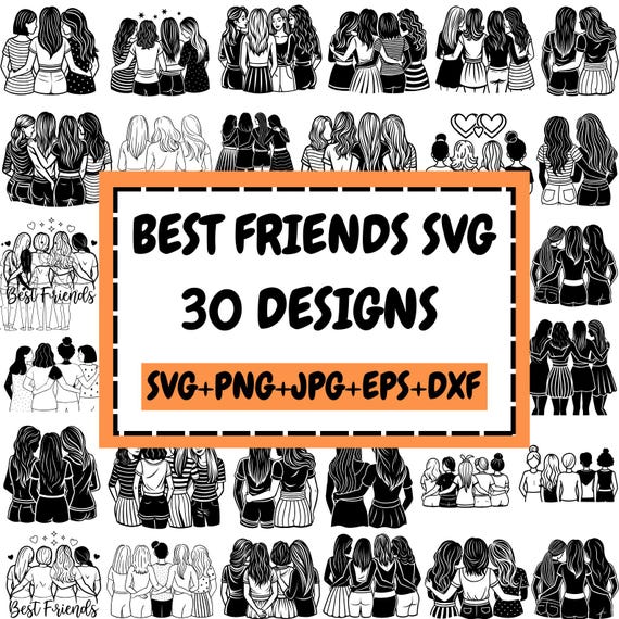 Best Friends Svg Bundle, Besties Svg, Best Friends Svg, Friendship Svg, Best Friends Saying, Bff Svg, Friends Quote, Soul Sister, Danke Svg