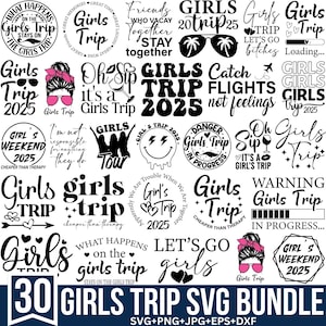 Ensemble Svg voyage entre filles, Svg week-end entre filles, Svg voyage entre filles en 2025, Svg voyage entre amis, Svg vacances entre filles, Svg soirée entre filles, Svg voyage sur la route