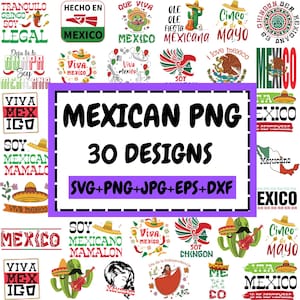 Bundle PNG Mexique, fête de l'indépendance du Mexique, 16 septembre Png, Mexico Pride Png, modèles de T-Shirt Viva Mexico, fichier coupé Cricut, Silhouette