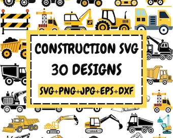 Construction Svg Bundle, Construction Png, Excavator Svg, Truck Svg, Birthday Boy Svg, Construction Font, Dump Files for Cricut, Silhouette
