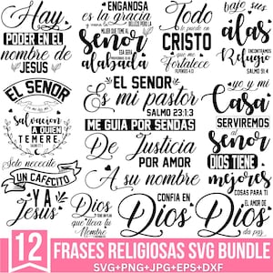 Frases Religiosas Svg, Frases Bíblicas Svg, Fe Mueve Montañas, Dios Amor Fortaleza, Mujer Virtuosa, Encomienda a Dios, Christian Quotes Svg