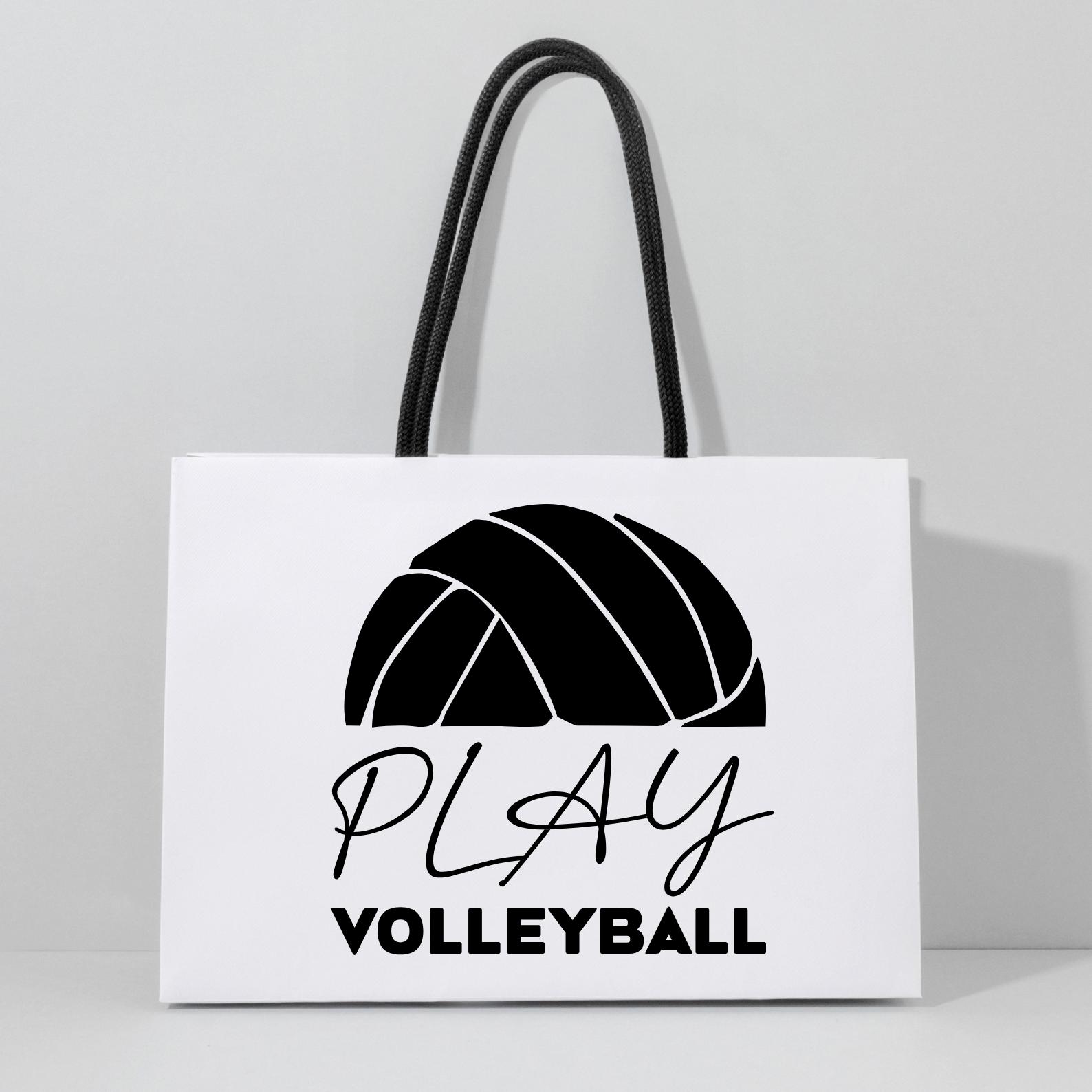 YVONAU Lunch-Tasche Isoliert – 29x18x24 Cm, Volleyball-Design, Mit Schultergurt, Für Schule, Büro, Picknick