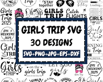 Mädchen Reise Svg Bundle, Mädchen Reise 2026 Svg, Mädchen Wochenende Svg, Mädchen Urlaub Svg, Road Trip usw