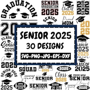 Senior 2025 svg, Senior 2025, Klasse von 2025 svg, Klasse von 2025, Graduation svg, Graduation Shirt svg, 2025 svg, Cut For Cricut, Silhouette