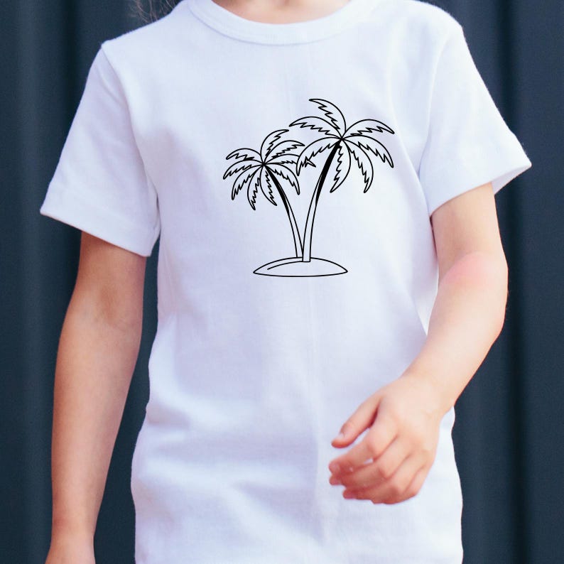 Palm Tree Svg Bundle, Palm Tree Svg, Palm Tree Decal, Beach life Svg, Island palm Tree, Tropical Svg, Cut Files For Cricut, Silhouette image 4