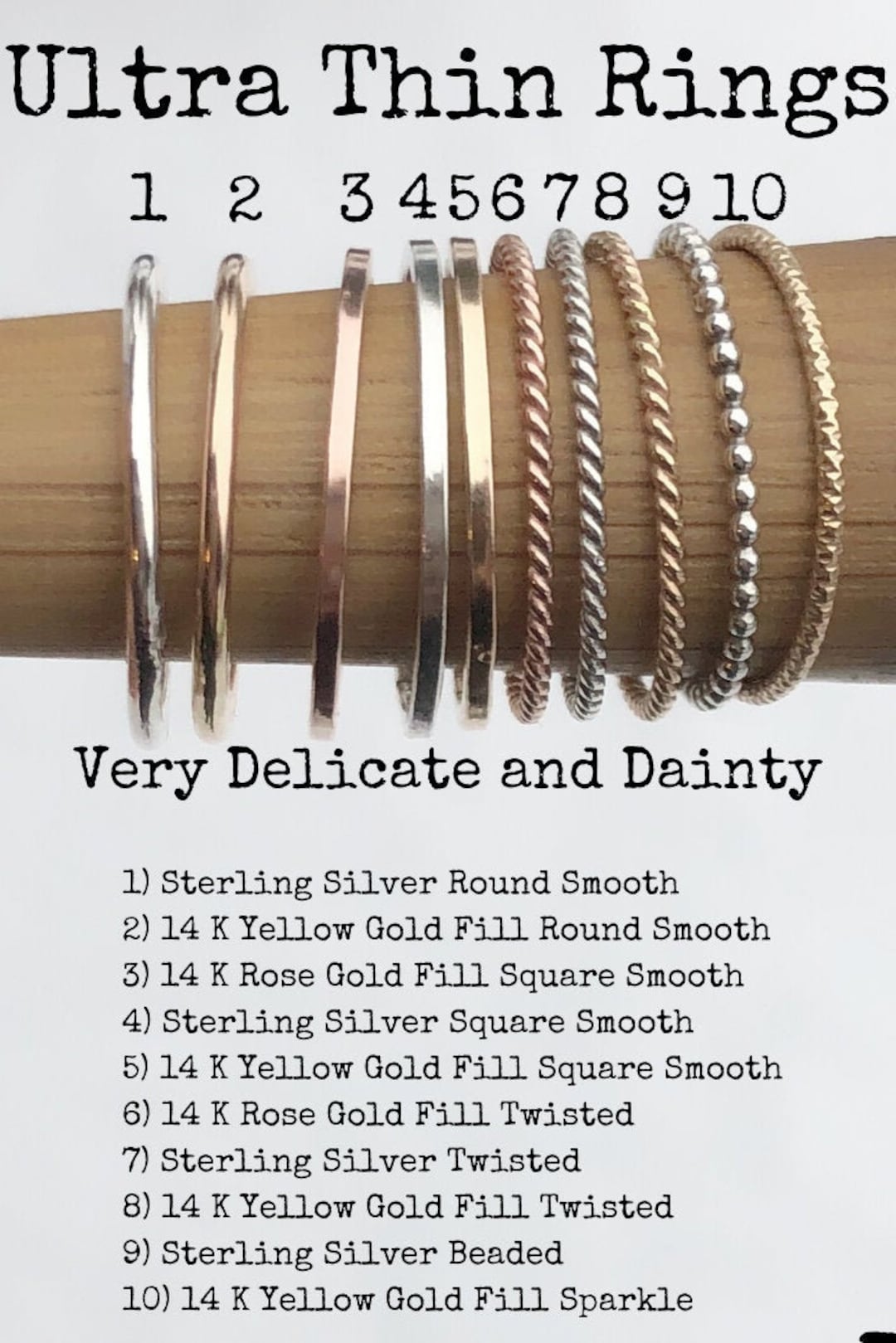 Stackable Rings, Gold Stackable Ring ,stacking Rings, Silver Stack Ring ...