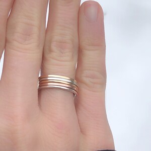 stackable rings, gold stackable ring ,stacking rings, silver stack ring, gold stacking rings, silver and gold rings, thin band rings