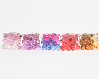 Light Up Gummy Bear Shoe Charms Cute Light Up Shoe Accessories For Shoe Clips