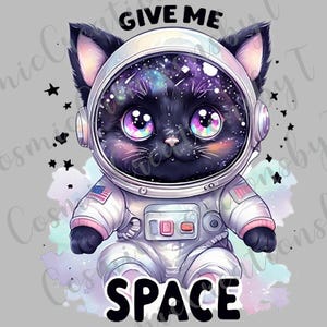 Adorable astronauta espacial PNG - Dame espacio Descarga digital