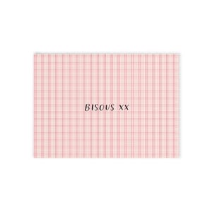 Bisous XX Feiertags-moderne Grußkarten