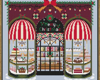 Bakery Shop Cross Stitch Pattern, PDF Instant Download