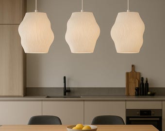 Twist XXL pendant light – modern spiral light, Scandinavian design, 3D printed, dining table lamp, handmade