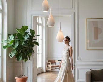 TheDrop Design Lamp – 5-Light Pendant Lamp. Handmade modern pendant lamp | Mid-Century | Your lamp, your light | Living room