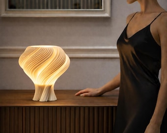 "ROME" table lamp – Minimalist sideboard lamp | Modern living room lamp | Unique home decor | Sustainably produced | One-of-a-kind