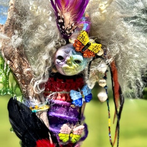 THE INITIATE Spirit Art Doll, Assemblage Art, OOAK