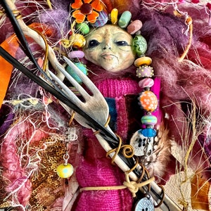 ATHELING Spirit Art Doll, Assemblage Art, OOAK