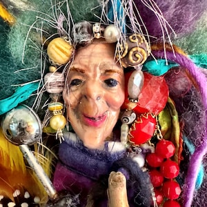FAERIE GODMOTHER Spirit Art Doll, Assemblage Art, OOAK