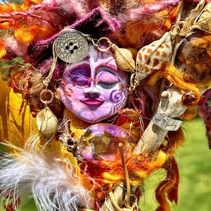 THE DREAMER Spirit Art Doll, Assemblage Art, OOAK