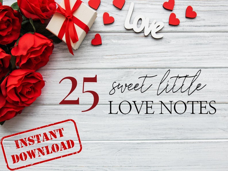 Sweet Little Love Notes perfect for keeping romance alive, these are great for men or women and make a great gift, download immediately. zdjęcie 1