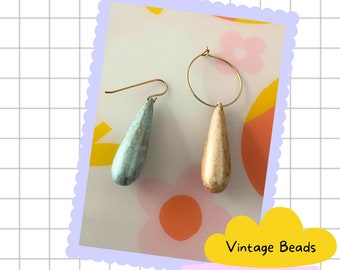 Vintage bead earrings