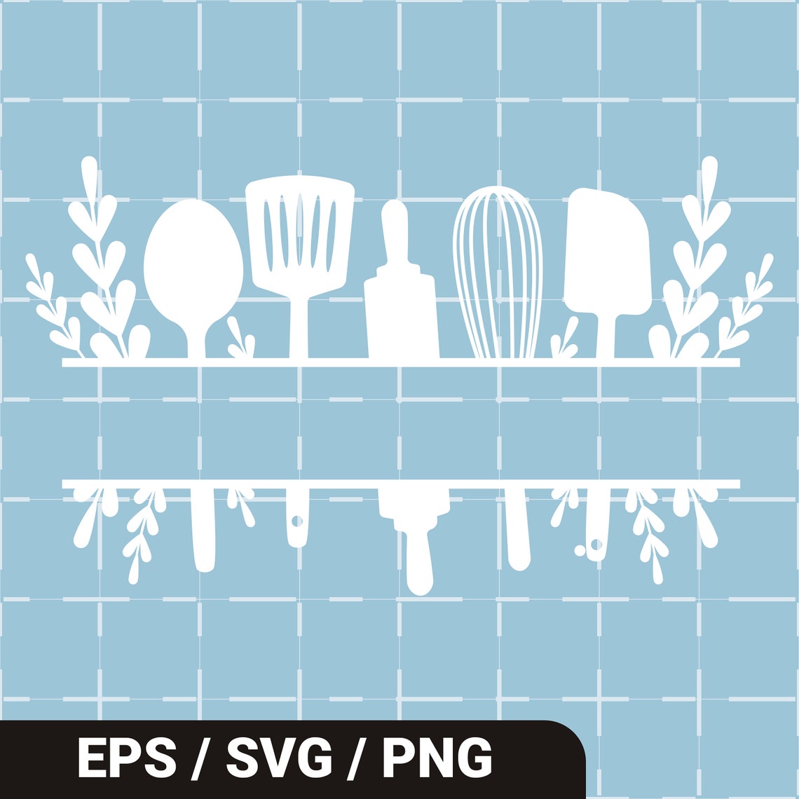 Cooking Split Frame Kitchen Split Frame Design SVG Template - Etsy